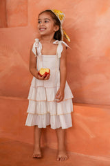 Genelia Layered Dress White