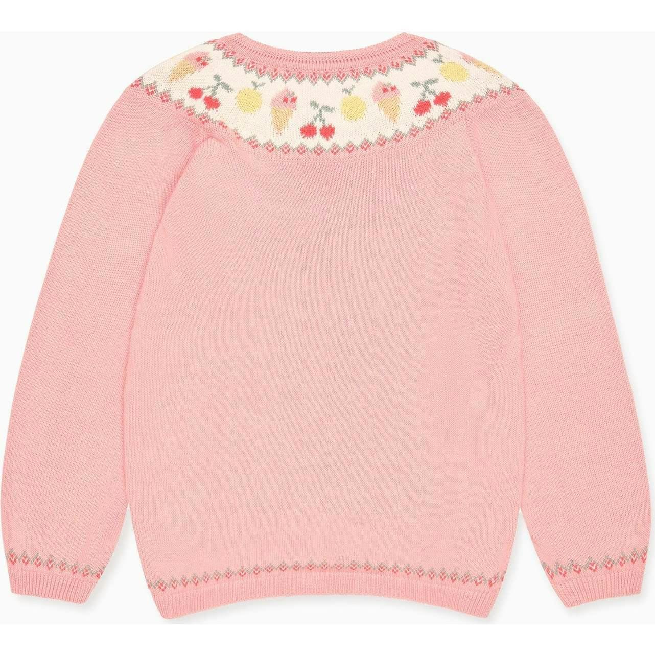 Dusty Pink Helado Cotton Girl Cardigan
