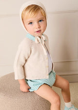 Openwork Knitted Bonnet in Beige(S-L)