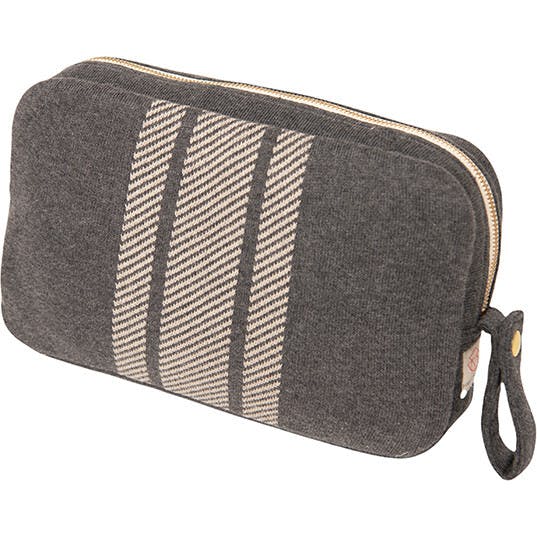 Reversible Stripe Blanket Travel Set