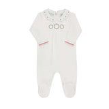 Girls Holiday Wreath Cotton Romper