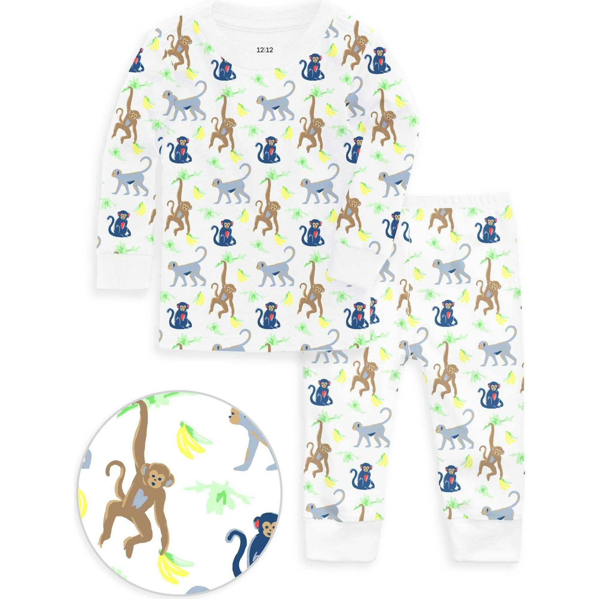 The Organic Long Sleeve Pajama Set [Monkeying Around]