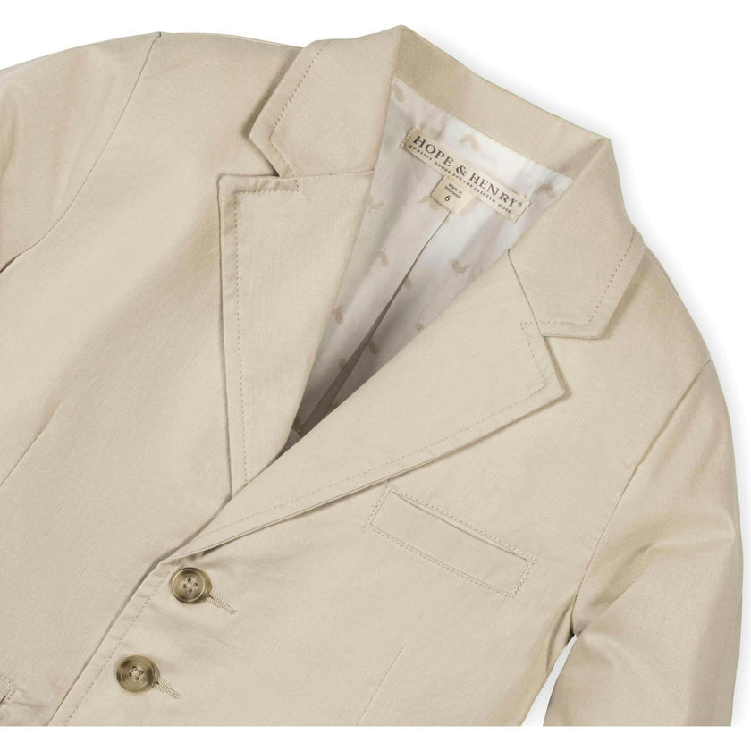 Linen Suit Jacket, Brown