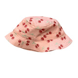 Baby Girl Bucket Hat in Cherries