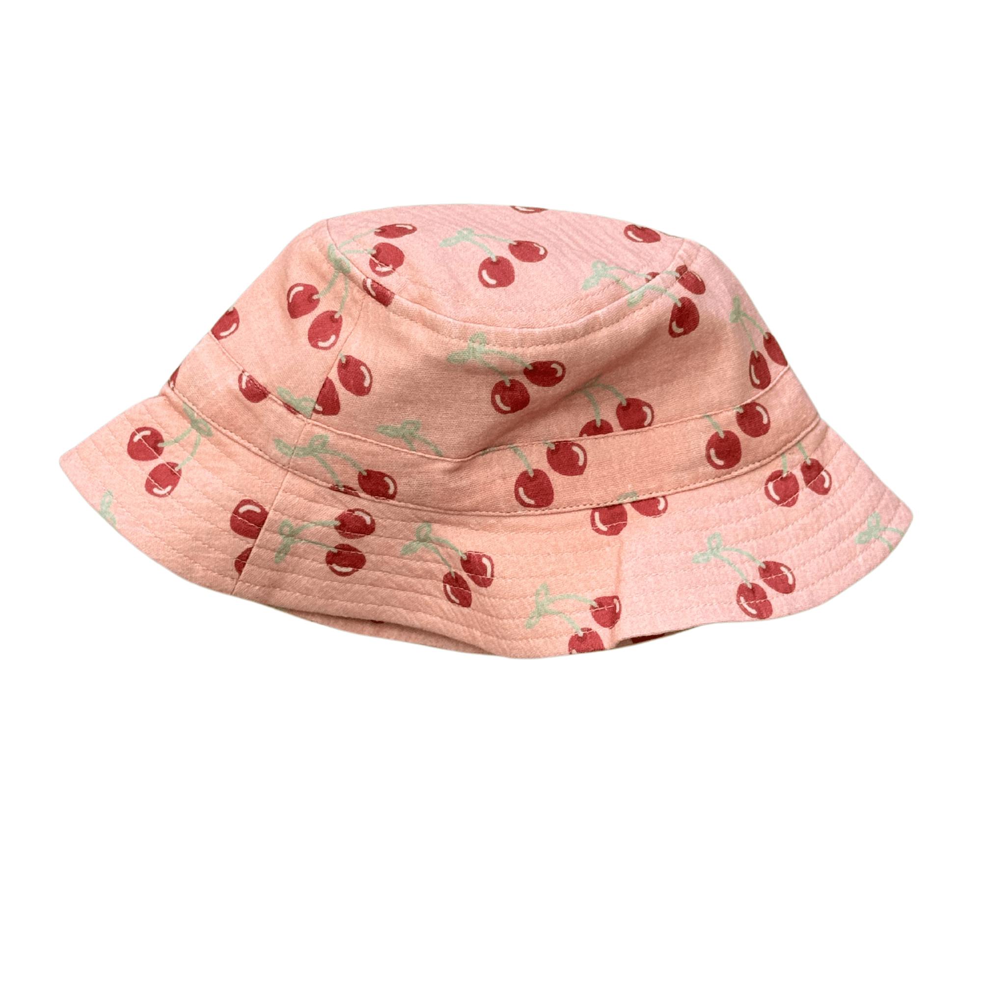 Baby Girl Bucket Hat in Cherries