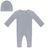 Allover Circle Print Velour Footie