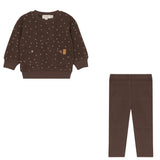Polka Dot Sweatshirt & Legging Set