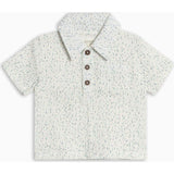 Ezra Muslin Henley - Pinehurst / Powder + Shell