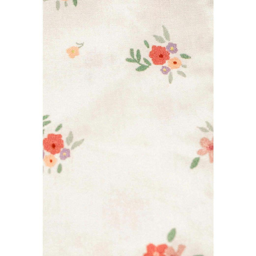 Summer Petals Timeless Floral Ruffle Pouch
