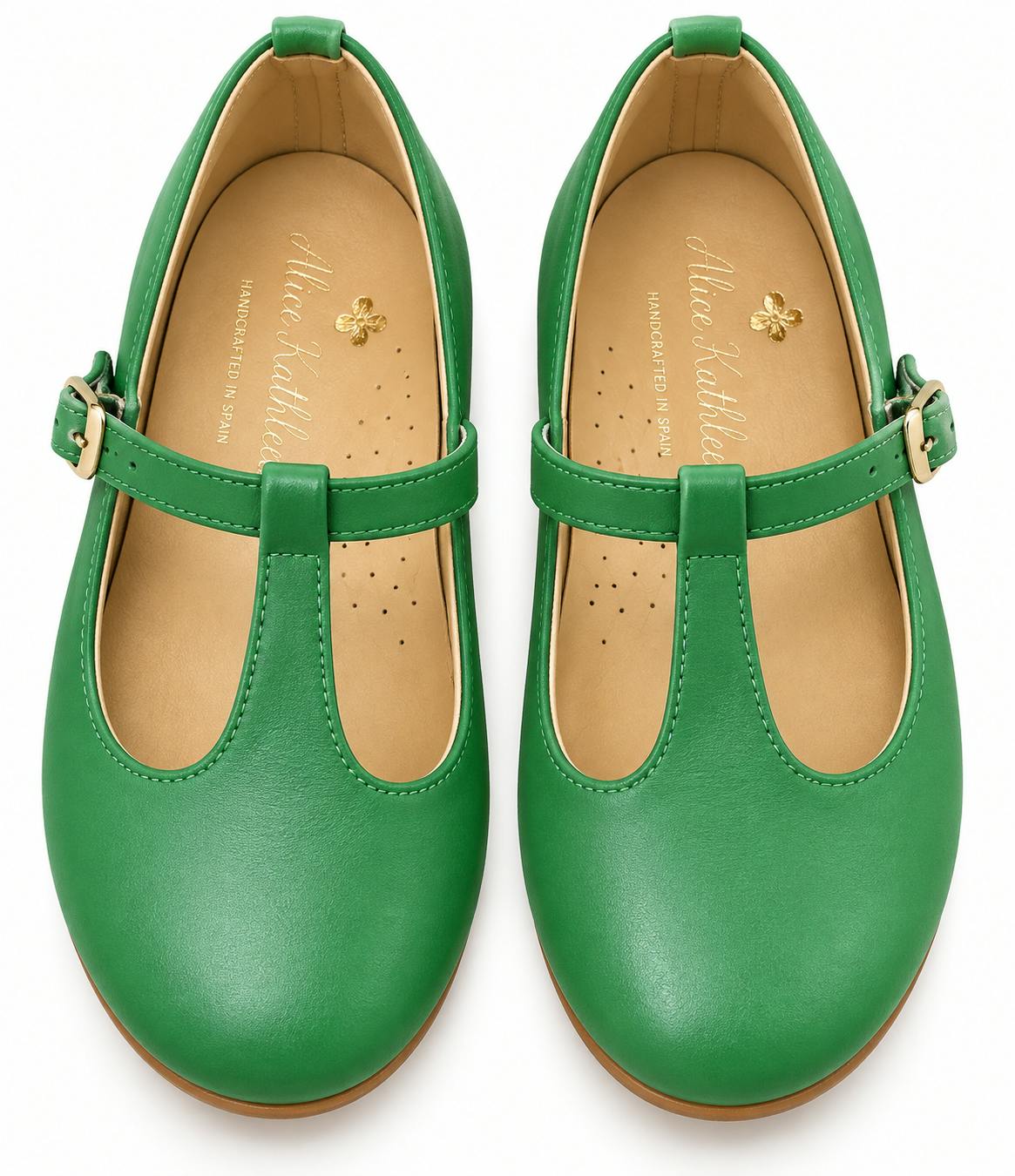 T-Strap in Grass Green