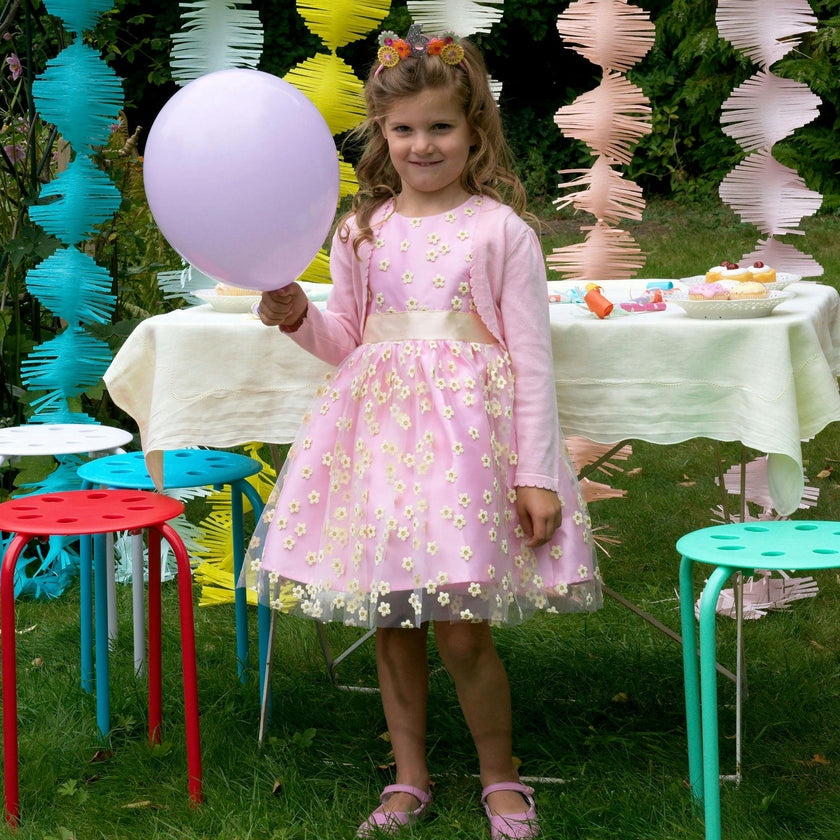 3D Daisy Tulle Party Dress
