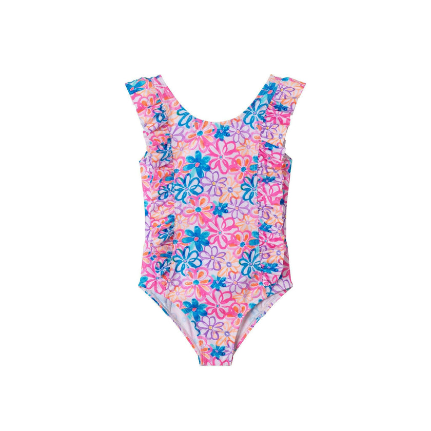 Kids One-Piece Ruffle Swimsuit