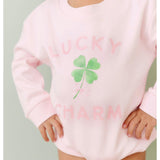 Lucky Charm St. Patrick's Day Long Sleeve Romper