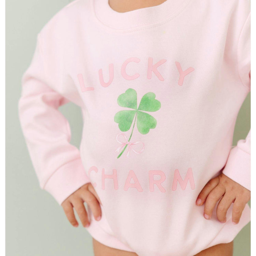 Lucky Charm St. Patrick's Day Long Sleeve Romper