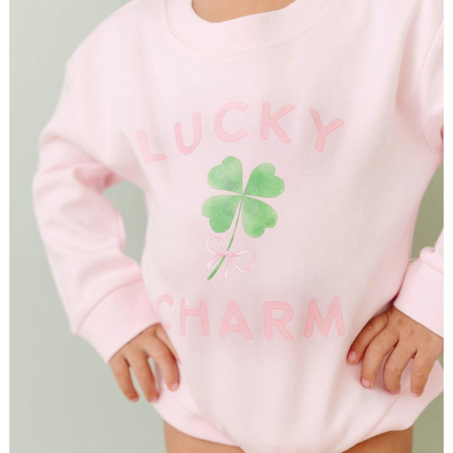 Lucky Charm St. Patrick's Day Long Sleeve Romper