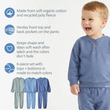 JERRY 6-Piece Henley Sweatsuit