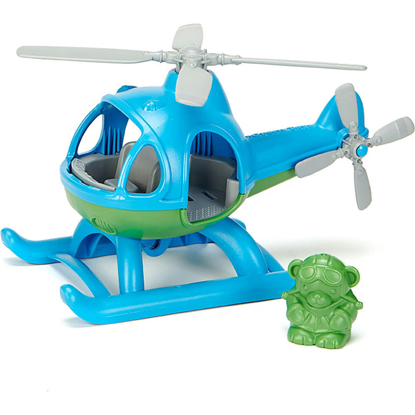 Green Toys: Helicopter Blue - Green Pilot Character