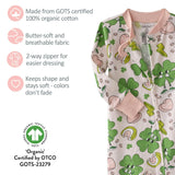 CRUZ Snug Fit Footed Baby Girls Pajamas