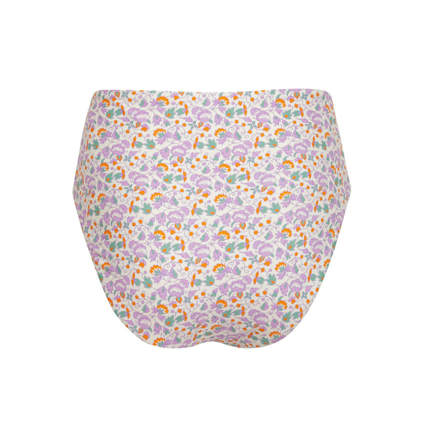 women's orchid floral high waisted bikini bottom