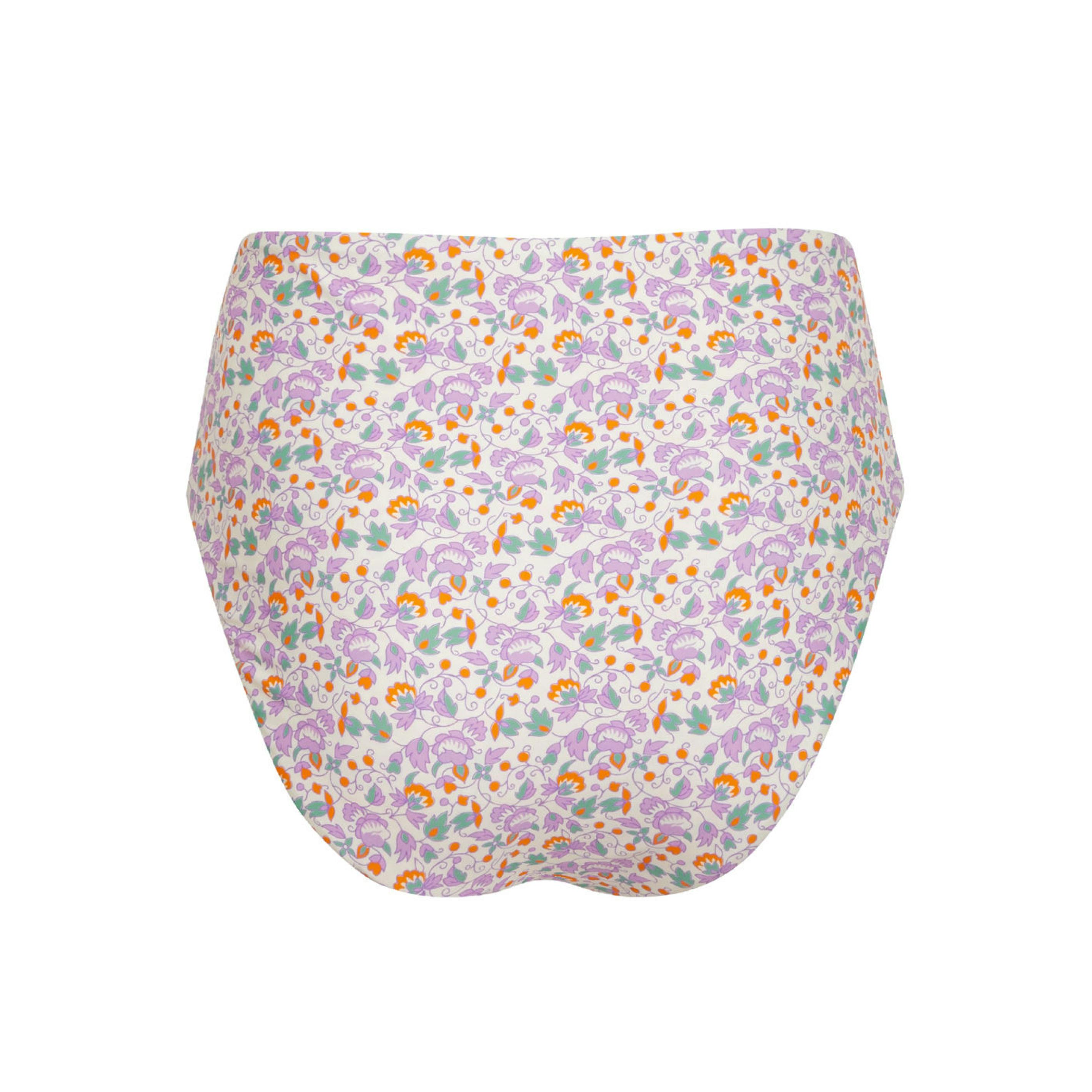 women's orchid floral high waisted bikini bottom