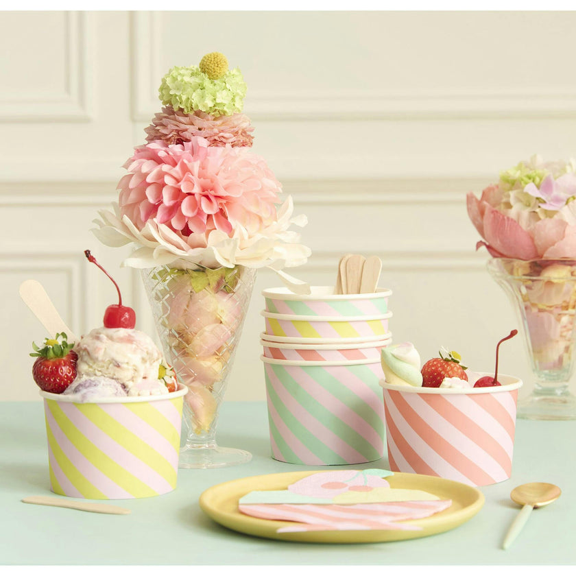 Ice Cream Cups & Spoons