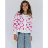 Pretty in Pink Bow Cardigan
