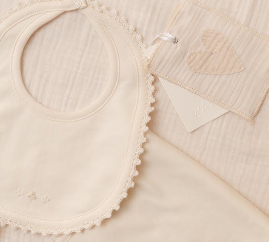 Bib/Mittens/Burp Cloth Set