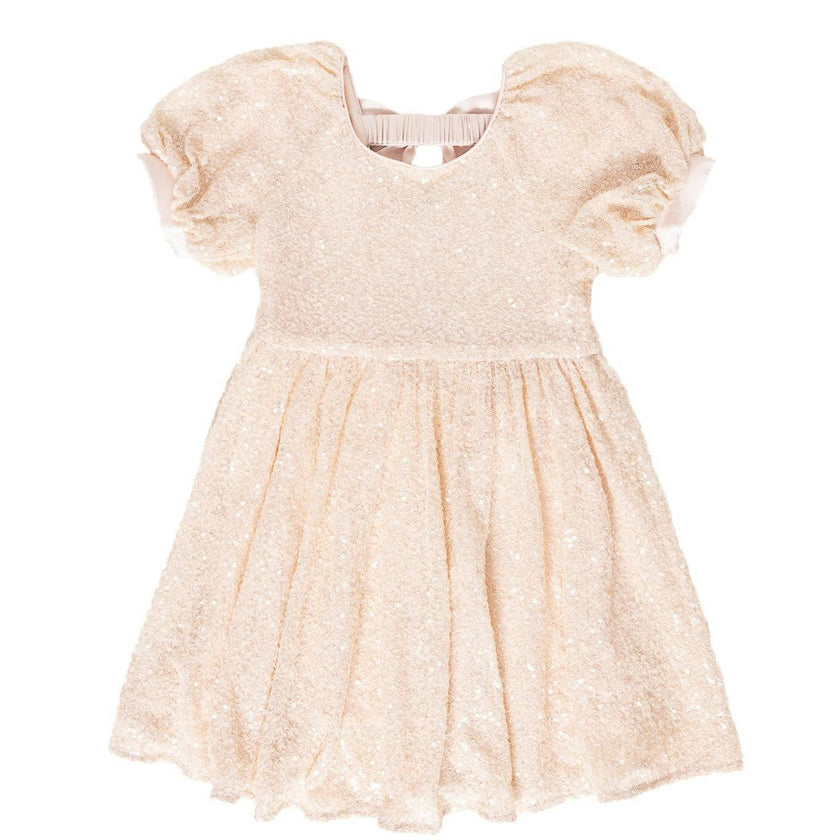 Mini Marisol Dress in Cream Sequin