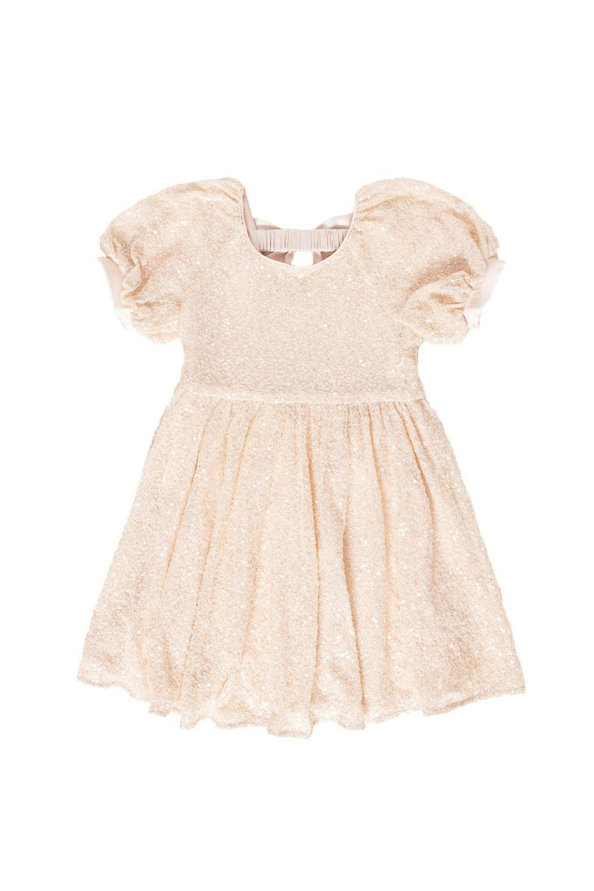 Mini Marisol Dress in Cream Sequin