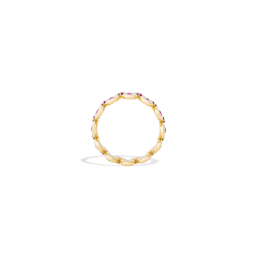 Found Squiggle Ring - Pink Sapphire