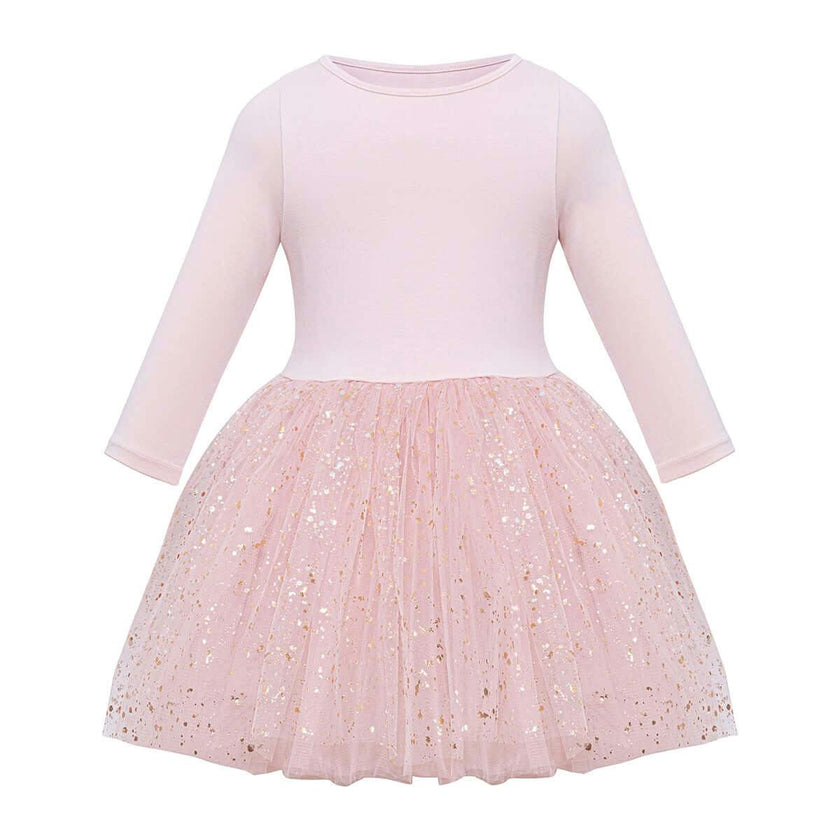 Shiny Pink Dress Set