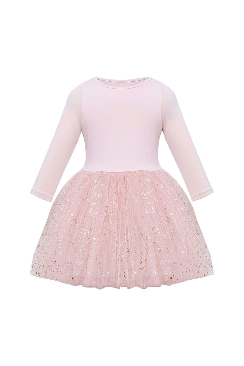Shiny Pink Dress Set
