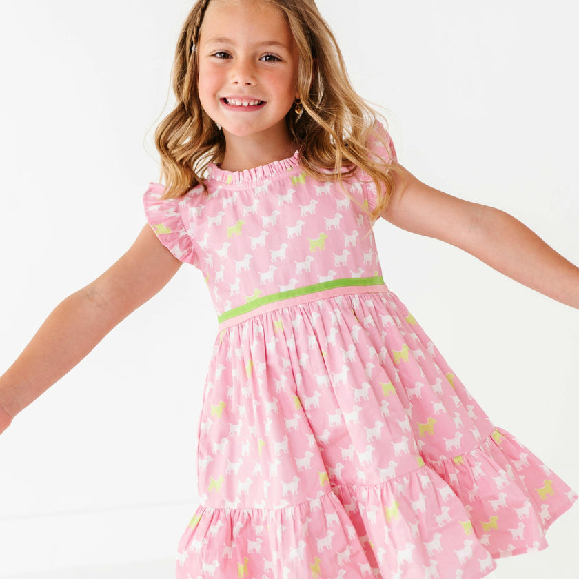 Puppies Ruffle Dress