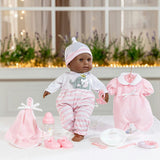 Nonis Boutique: 15" Doll - African American - Pink 10pc
