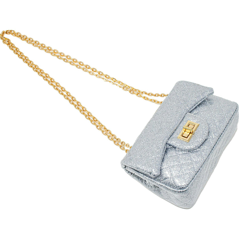 Classic Quilted Sparkle Mini Handbag