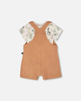 Organic Cotton Jersey T-Shirt And Cotton Rib Pants Set