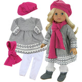 18'' Doll Fair Isle Dress