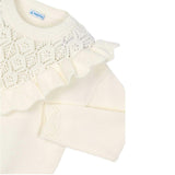 Girl Openwork Knit Sweater