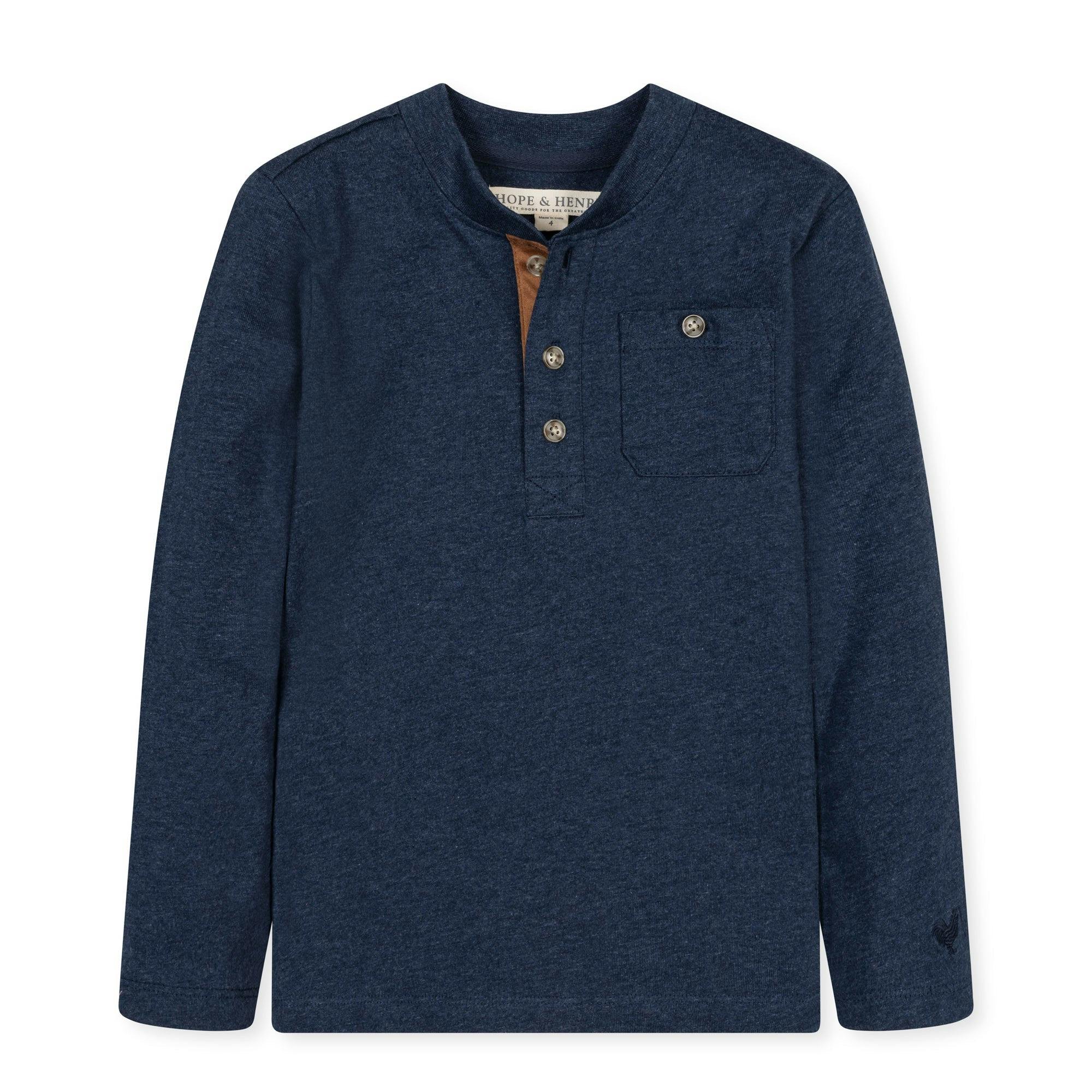 Organic Henley Pocket Tee