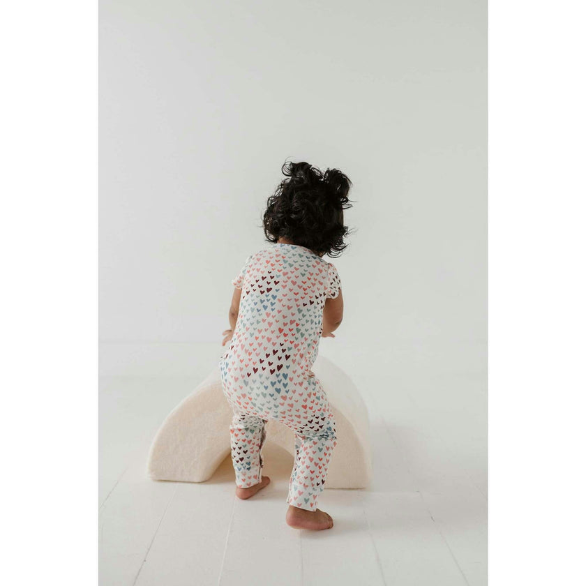 Baby Girl Short Sleeve Pant Romper