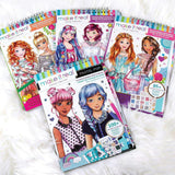 Fashion Design Sketchbook: Blooming Creativity - Includes 90 Stickers & Stencils