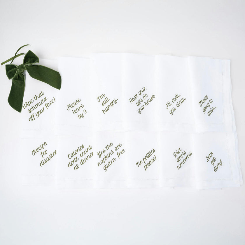 Mixed Messages Dinner Napkins