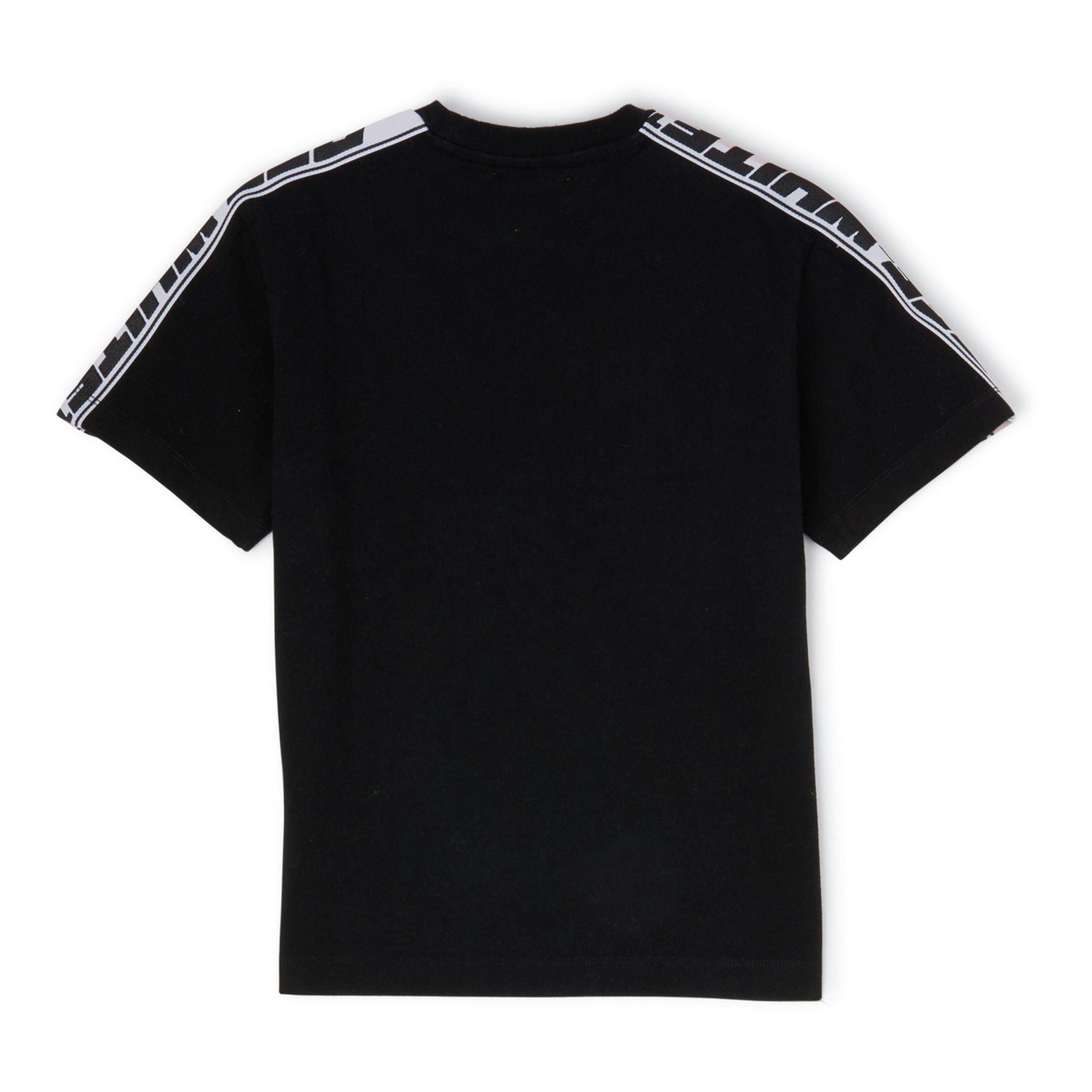Black Logo Stripes T-Shirt