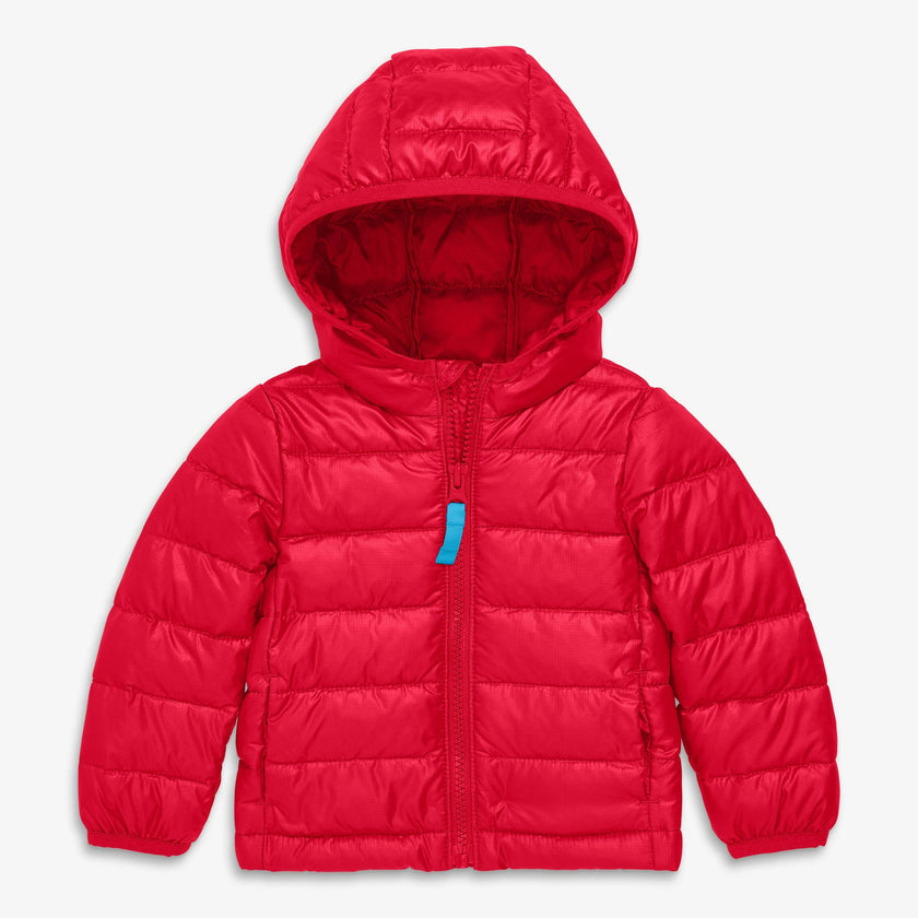 Baby lightweight puffer jacket in solids