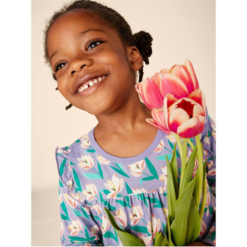 Original Print Long Sleeve Mighty Mini Dress, Multi