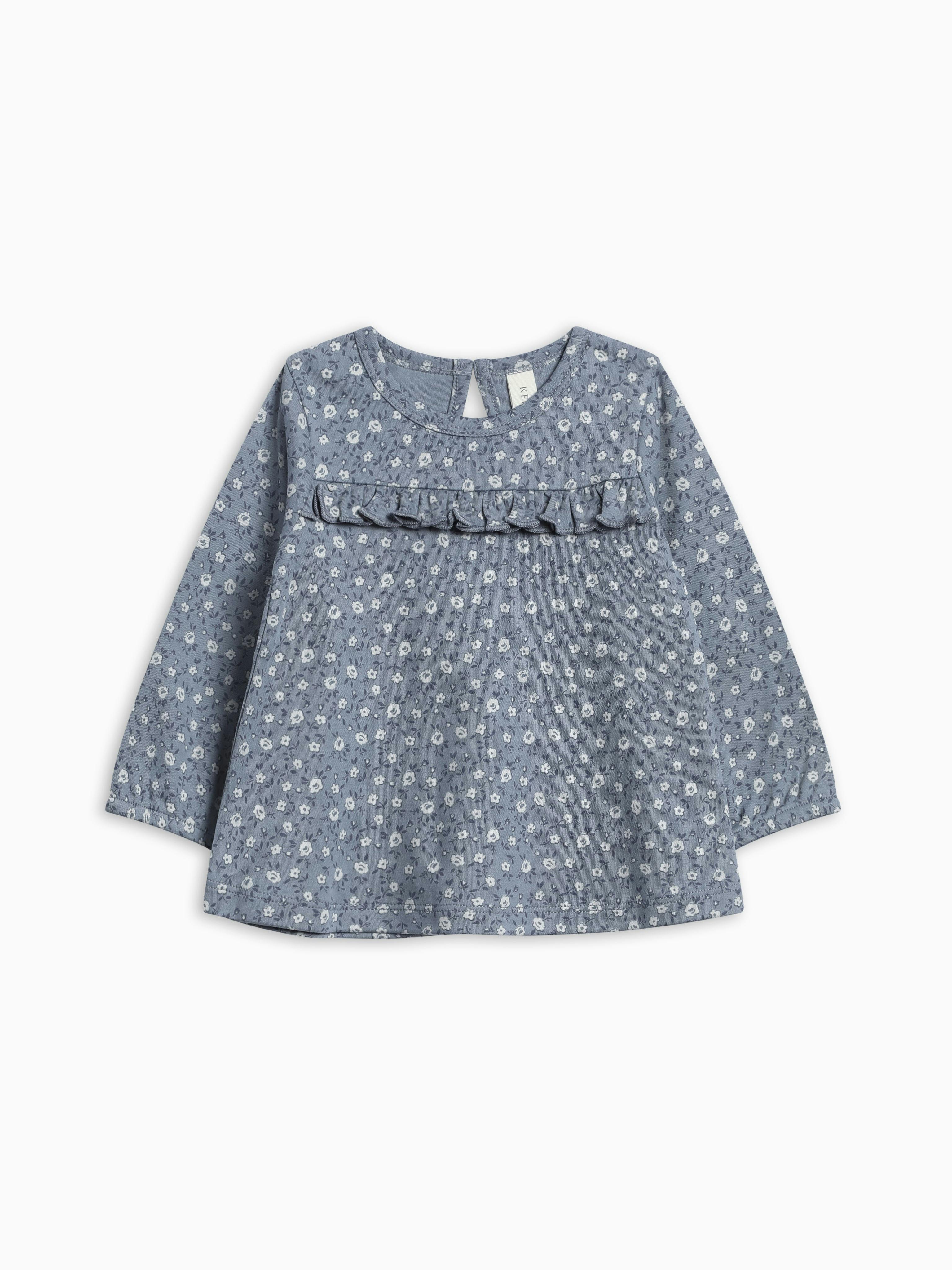 Sorren Ruffle Long Sleeve Top - Millie Floral