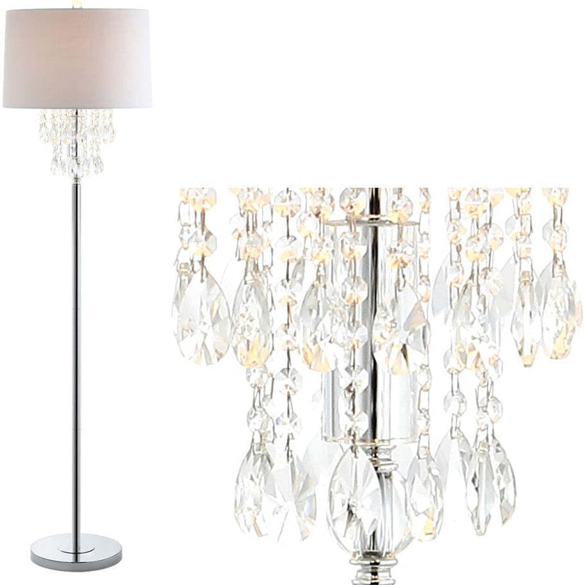 Abigail 61" Crystal / Metal LED Floor Lamp