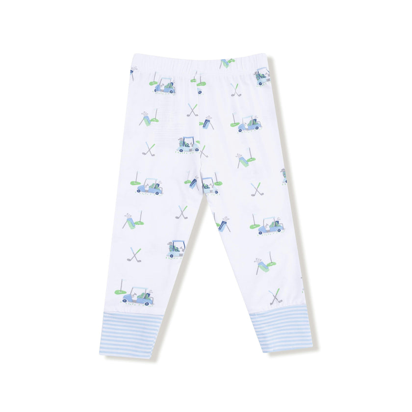 Baby Golf Carts - Blue - Long Sleeve Loungewear Set