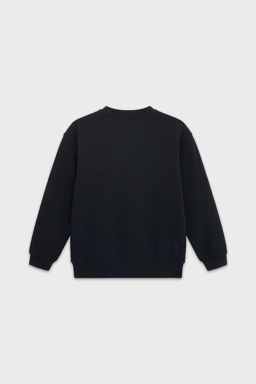 Relaxed Cotton Sweatshirt With Embroidery