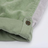 Waterlilies Patchwork Corduroy Overalls